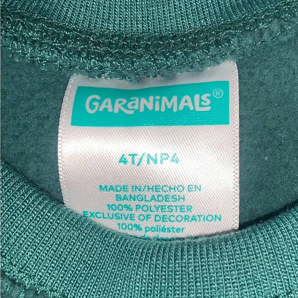 Old Navy Gray‎ Dinosaur Hoodie and Teal Sweater with Blue Jeans
